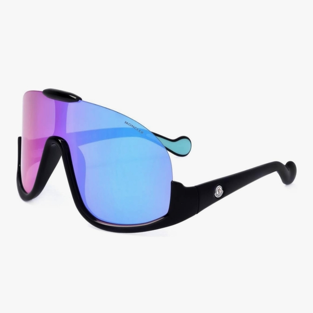 Moncler Black Unisex Sunglasses
